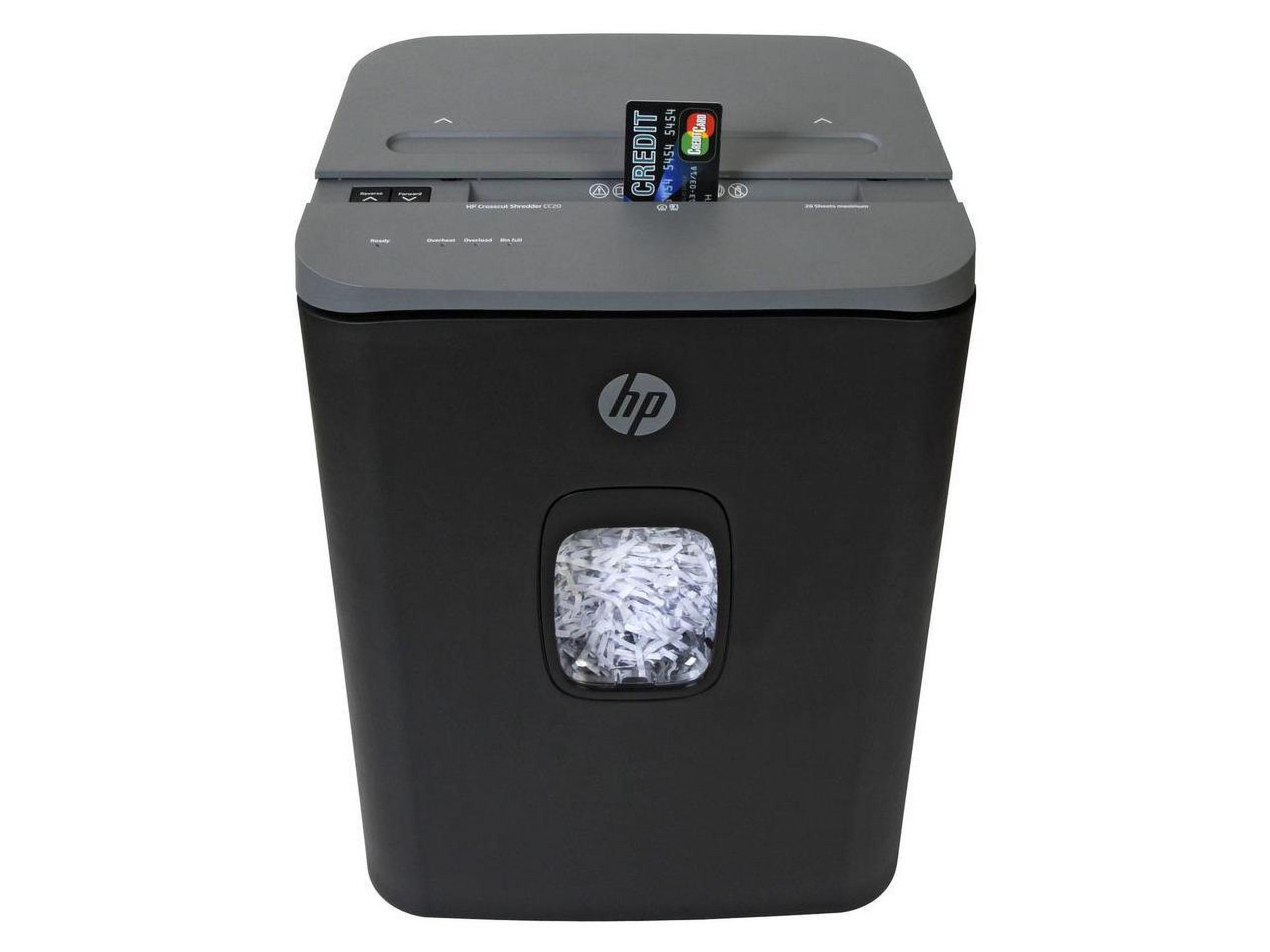 Royal CC20 Paper Shredder - Cross Cut - 20 Per Pass - for shredding Paper, Staples, Credit Card, Envelope, CD, DVD - 0.169" x 1.732" Shred Size - 8.75" Throat - 30 Minute Run Time - 40
