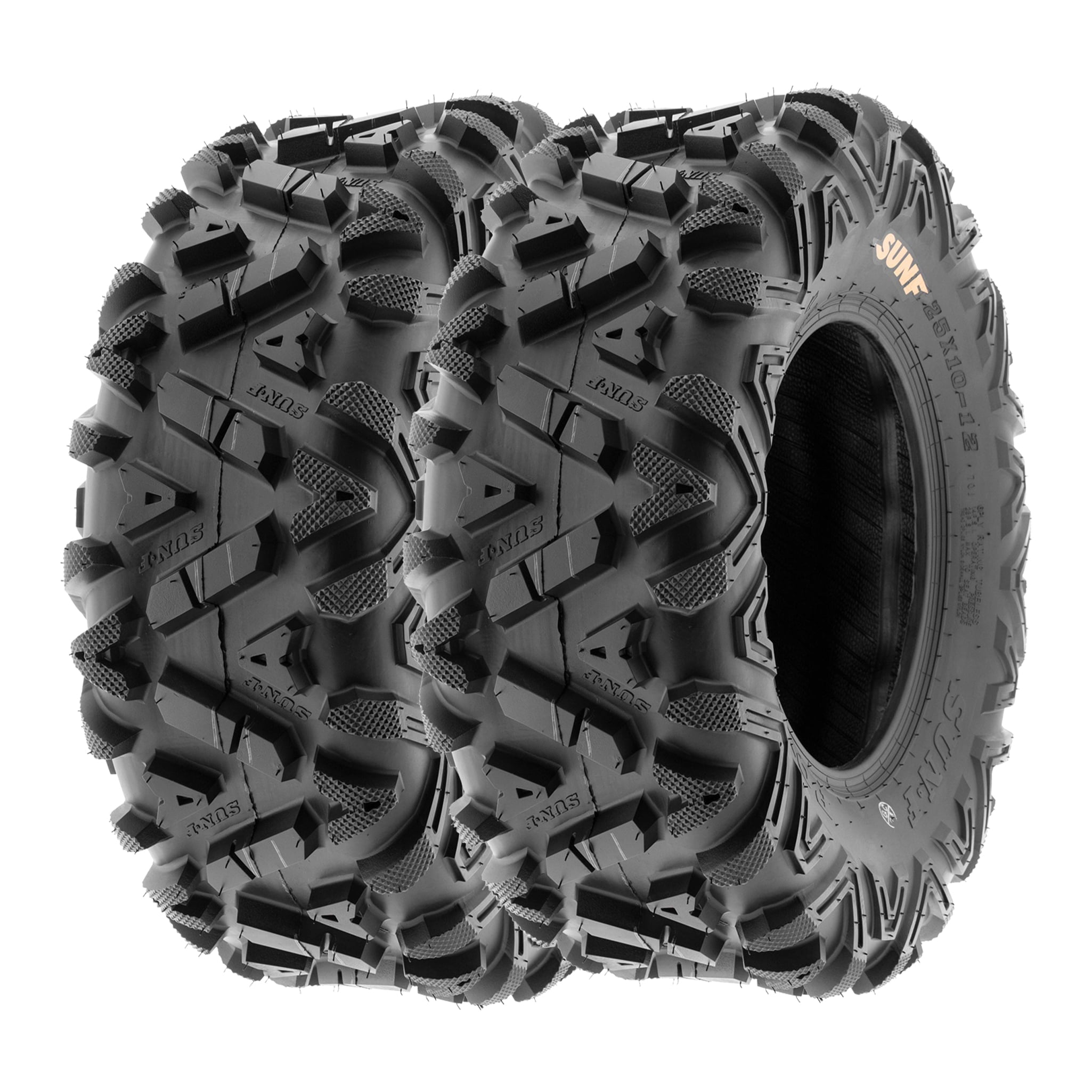 SunF All Terrain ATV UTV Tires 26x8-12 & 26x11-12 6 PR A033 (Complete Full Set of 4)