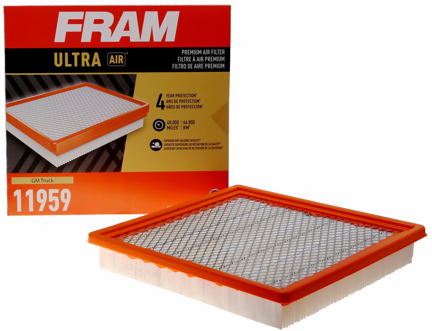 FRAM Ultra Air XGA11959, Premium Engine Air Filter for Select Chevrolet and GMC Vehicles Fits select: 2015-2022 CHEVROLET COLORADO, 2015-2022 GMC CANYON