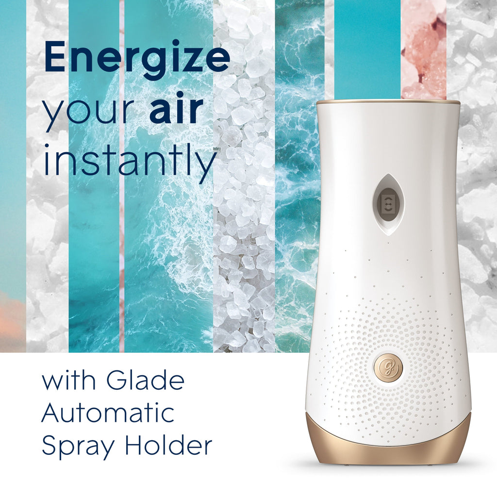 Glade Automatic Spray Refills, Air Freshener, Sky & Sea Salt, 6.2 Oz Each, Pack of 2