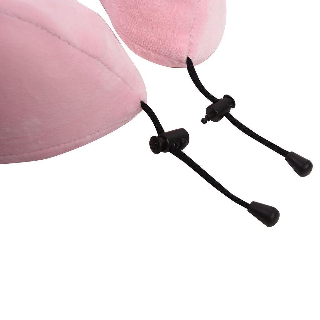 FH Group AFFH1010BABYPINK Comfort 12 in. Memory Foam Travel Neck Pillow 0.86 lb. w. Air Freshener