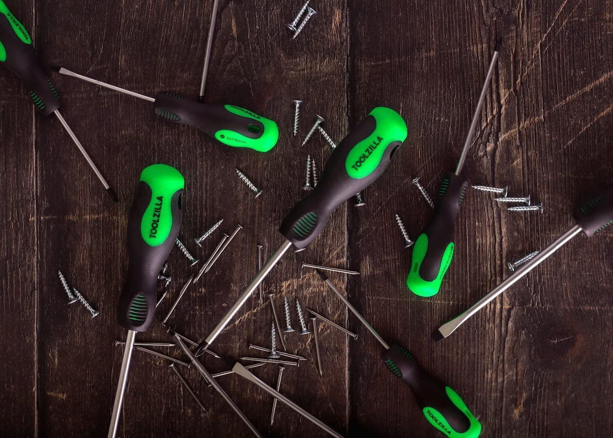 TOOLZILLA Screwdriver Set for DIY and Home Fixes (10 Pieces)