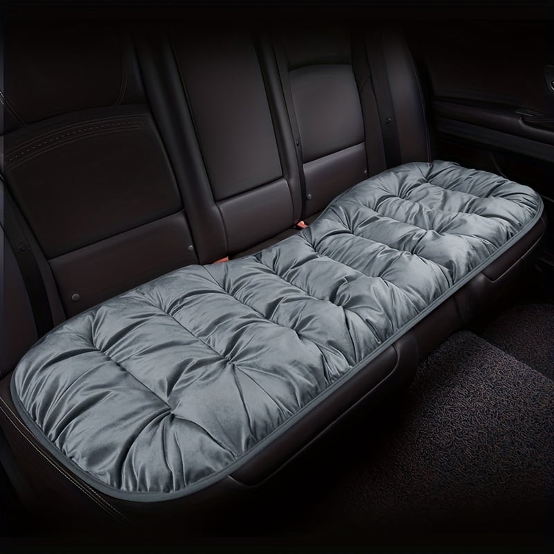 New Warm Cotton Flocking Car Seat Cushion Thickened Plush Free Bundle Single Piece Car Cushion Rear Row Seat Cushion
