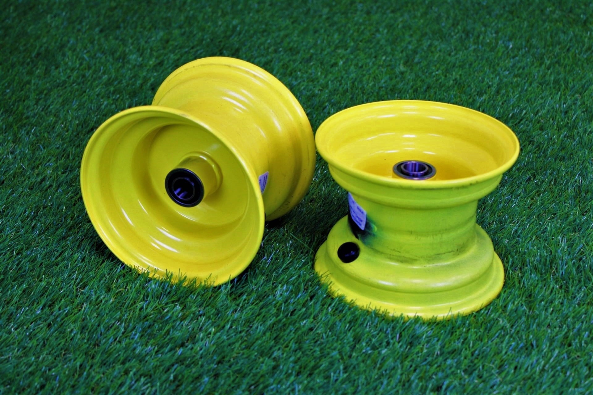 Antego Tire and Wheel 15x6.00-6 Tires & Wheels 4 Ply for Lawn & Garden Mower Turf Tires .75" Bearing (SET OF 2)