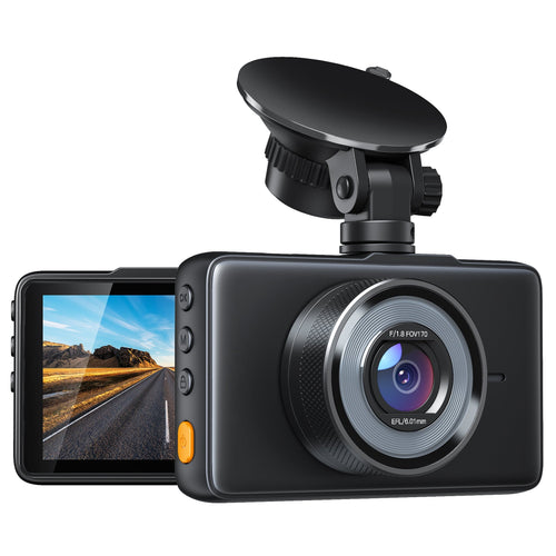 APEMAN C450 Dash Cam 1080P FHD 3" Car Camera 170° Wide Angle Screen, Parking Monitor, Black