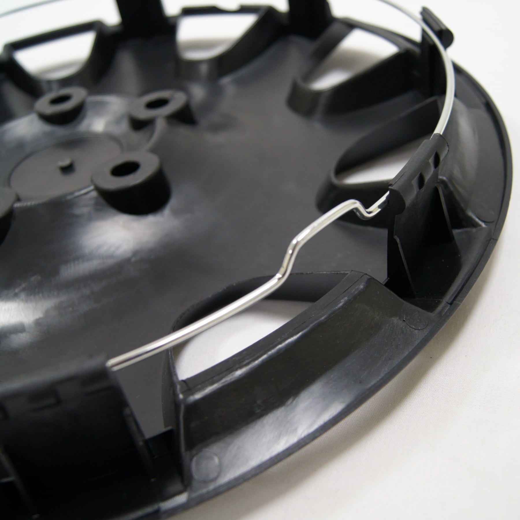 TuningPros WSC-616B17 Set of 4 Matte Black Hubcaps 17" - Hub Caps Wheel Skin Cover 17 inches 4 Pcs Set