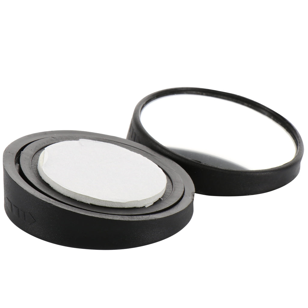 Auto Drive Small Blind Spot Mirrors Pack of 2, Universal Fit Black, 71130WDI