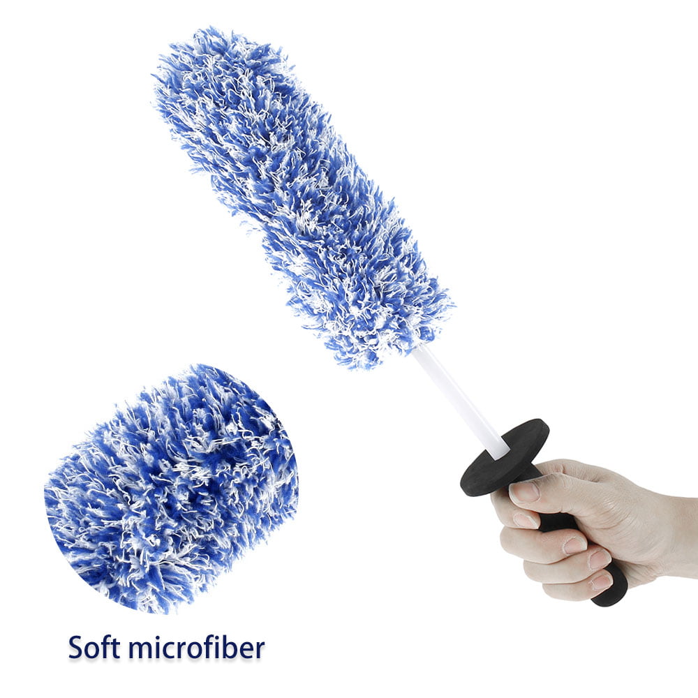 MLfire Portable Microfibre Wheel Tire Rim Brush Car Wheel Wash Cleaning Tools Auto Wheel Cleaner