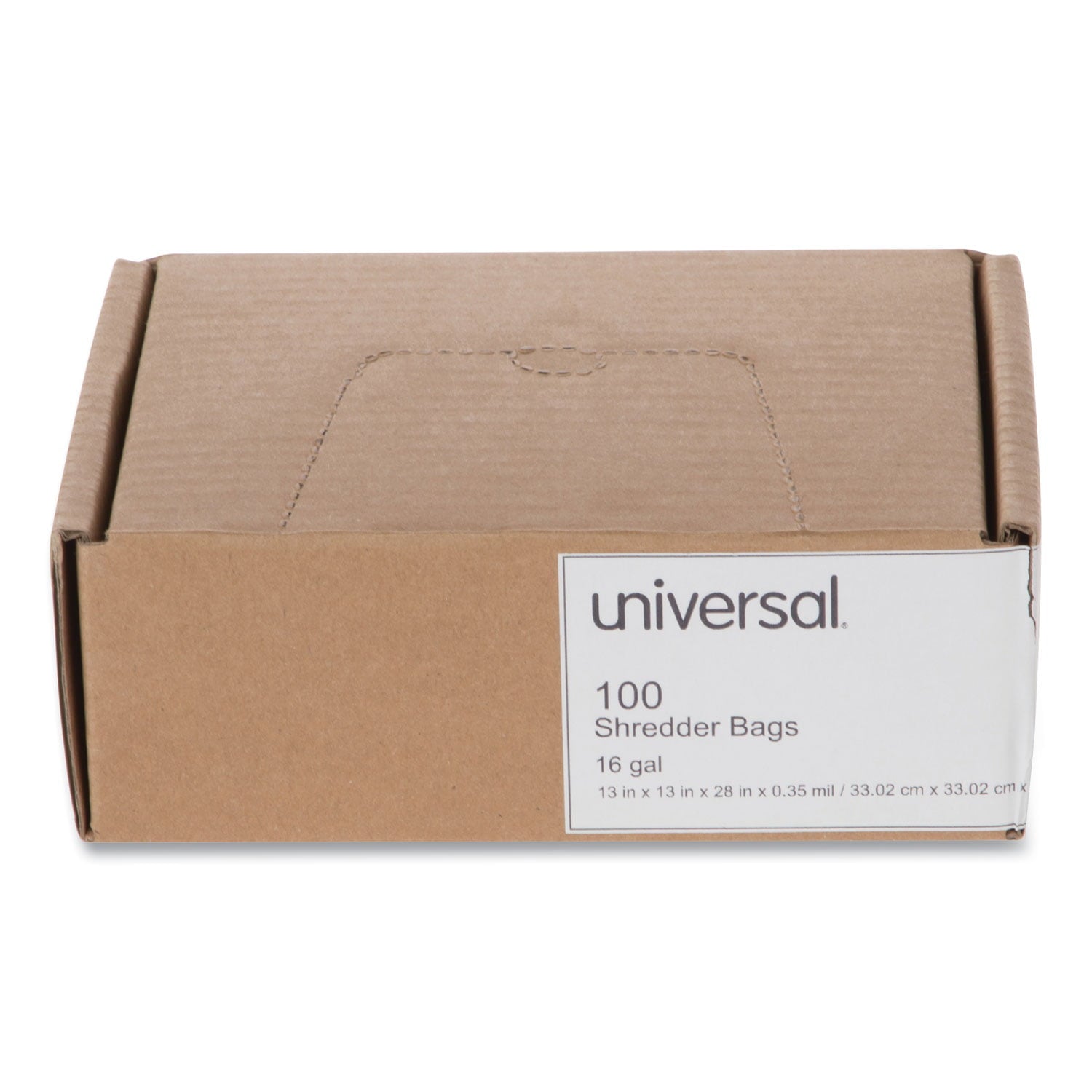 Universal Recycled Shredder Bags 13" x 13" x 28"