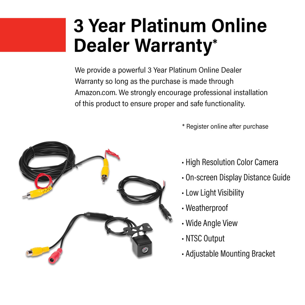 BOSS Audio Systems CAM18 Reverse Rearview Backup Car Camera