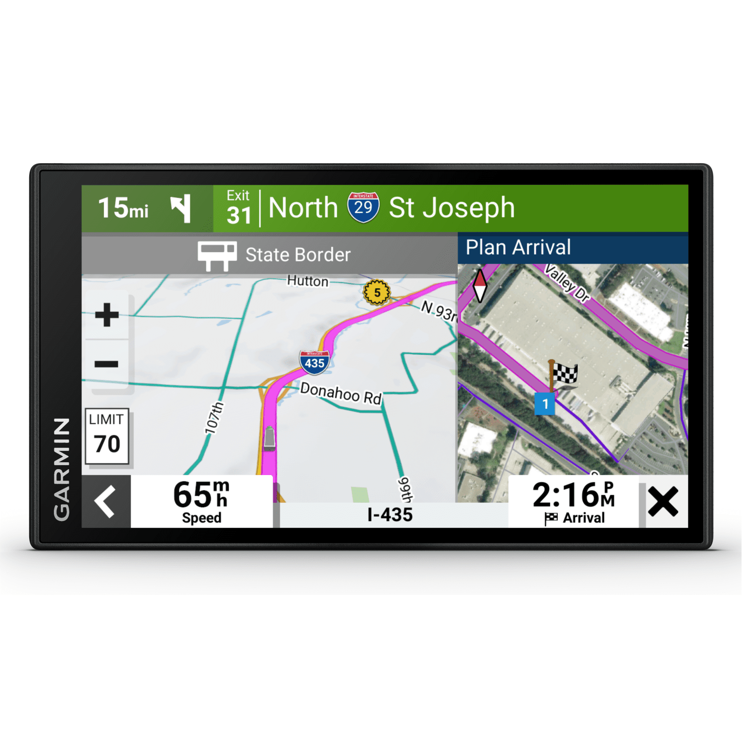 Garmin Dēzl OTR610 LargeEasy-to-Read 6" GPS Truck Navigator with Wearable4U Power Pack Bundle