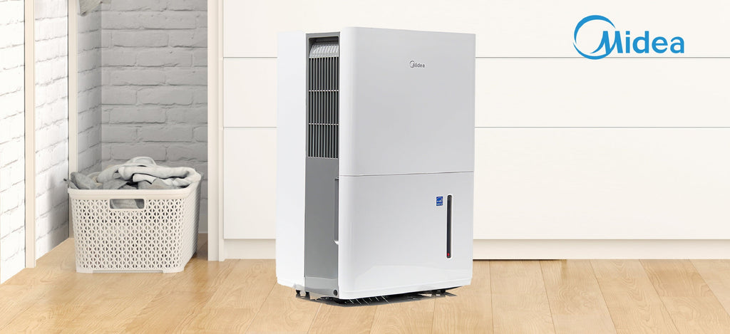 Midea 22-Pint Smart Dehumidifier - Damp Rooms, Energy Star, White, MAD22S1WWT