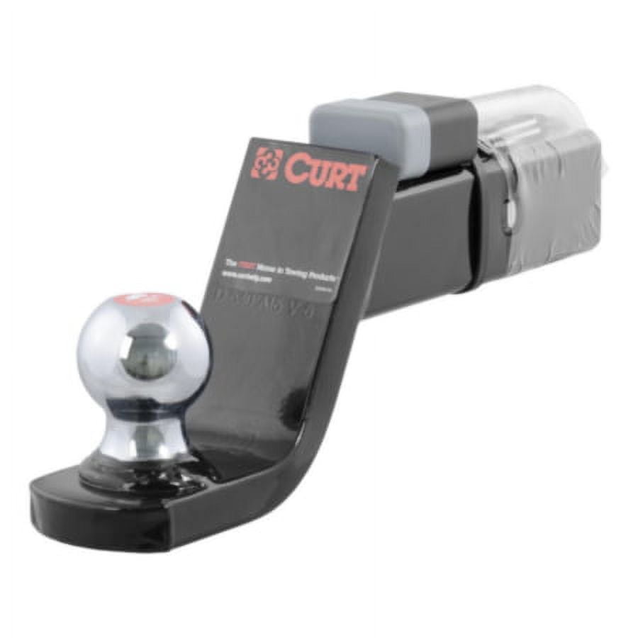 Curt Manufacturing Towing Starter Kit with 2 Inch Ball (2 Inch Shank, 7,500 lbs., 4 Inch Drop)
