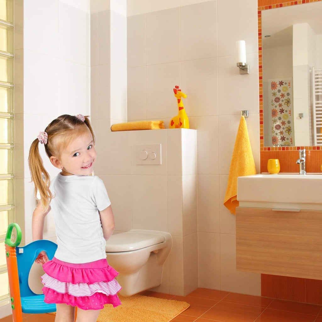 Alayna Potty Toilet Seat with Step Stool Ladder, 3 in 1 Trainer for Kids, Girls or Boys