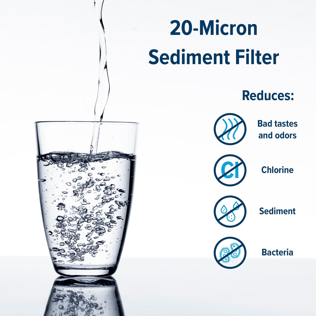 Camco TastePURE Camper/RV Water Filter | Inline Water Filter Reduces Bad Taste, Odor, Chlorine & Sediment | Ideal for RVs, Campers, Travel Trailers, Boats | 2-Pack (40045)