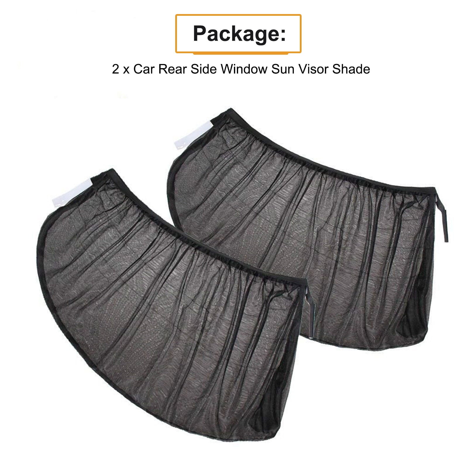 2pcs Car Rear Side Window Sun Visor Shade, EEEkit Mesh Cover Shield Sunshade UV Protector, Foldable Car Side Window Sunshade Universal Fit for Car, Trucks, and SUV