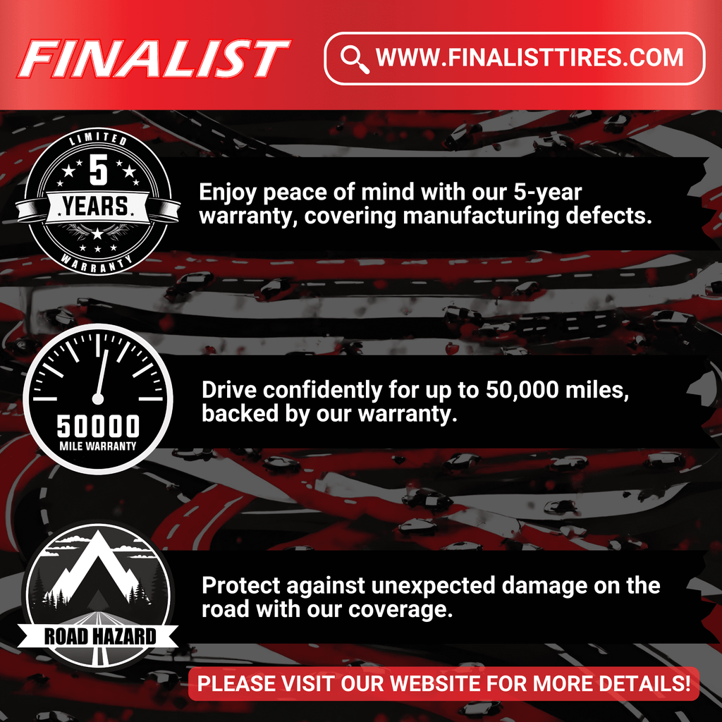 Finalist Terreno A/T LT225/75R16 10 Ply 115S Load Range E SUV Light Truck All Season All Terrain Tire 225/75/16 (Tire Only)