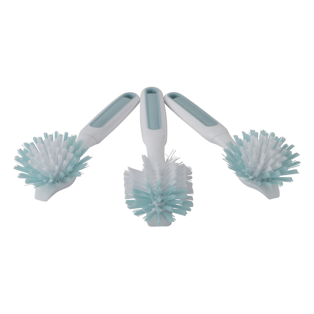 GoodCook PROfreshionals 3-Piece BPA-Free Kitchen Dish Brush Set, Teal