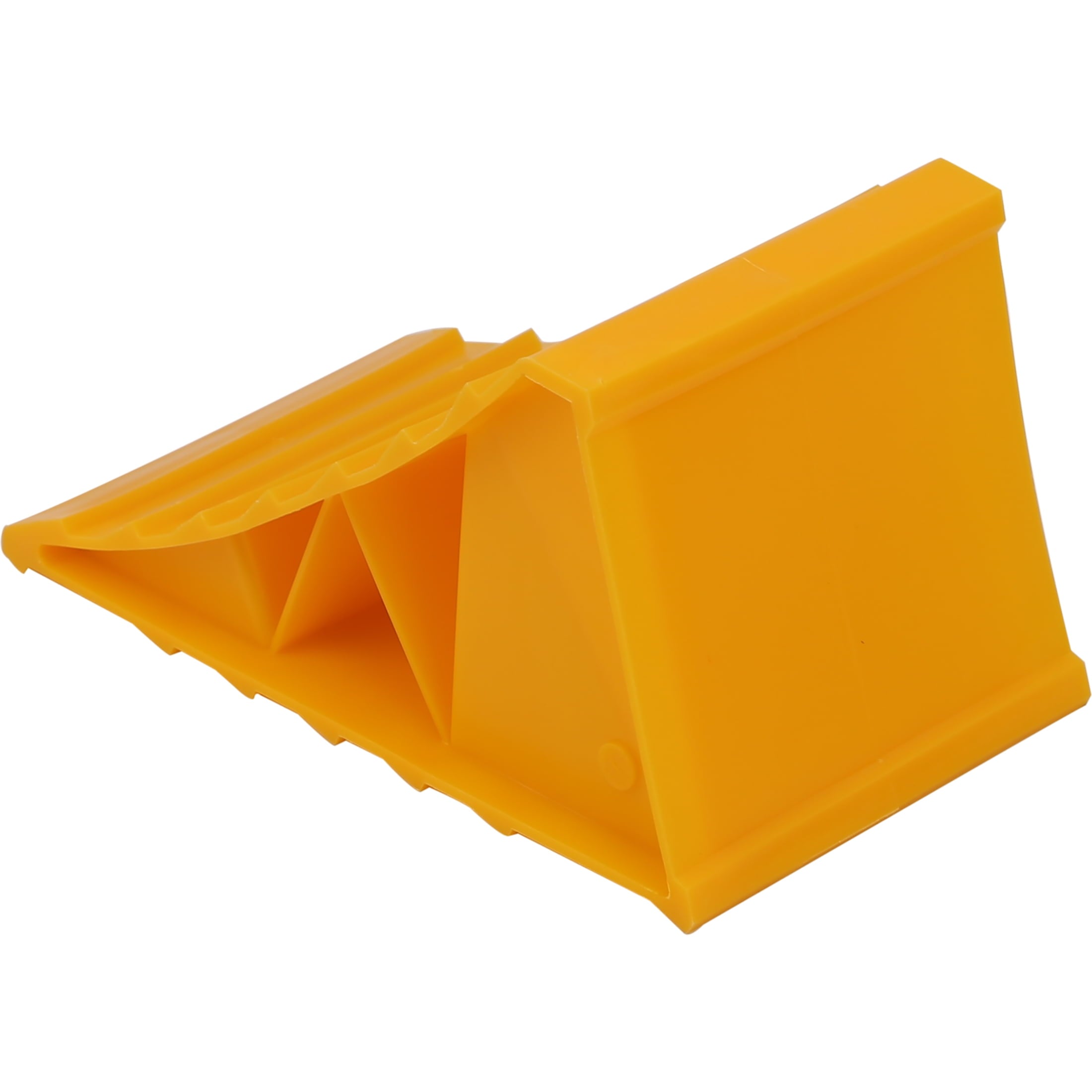 Hyper Tough Small Wheel Chock Pack of 2, Heavy Duty, Yellow, Rugged Plastic