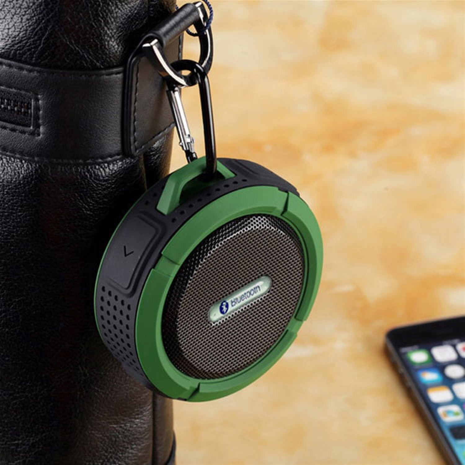 C6 Portable Bluetooth Speaker,Wireless Portable Mini Speaker,Waterproof Bluetooth Speaker,Loud HD Sound,Shower Speaker with Suction Cup & Sturdy Hook,Compatible with IOS,Android,PC,Pad