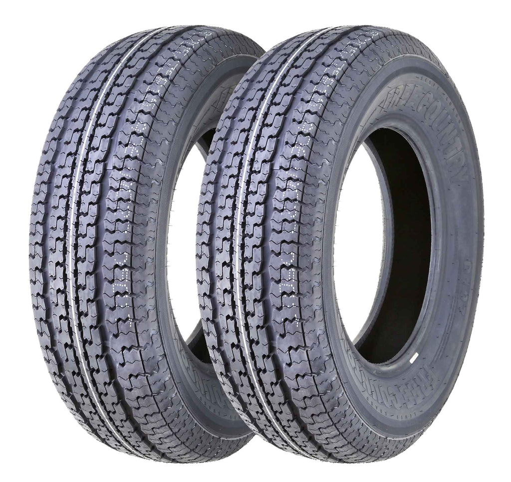 Set 2 Premium FREE COUNTRY Trailer Tire ST215/75R14 8PR Load Range D w/Featured Scuff Guard