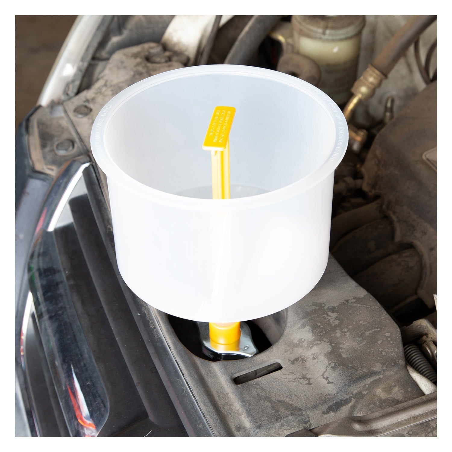 OEMTOOLS No-Spill Coolant Funnel Kit, Near Universal Fitment, 15 Piece Fluid and Oil Funnel Set, Radiator Flush Kit, Model 87009, Standard vehicle type, plastic material