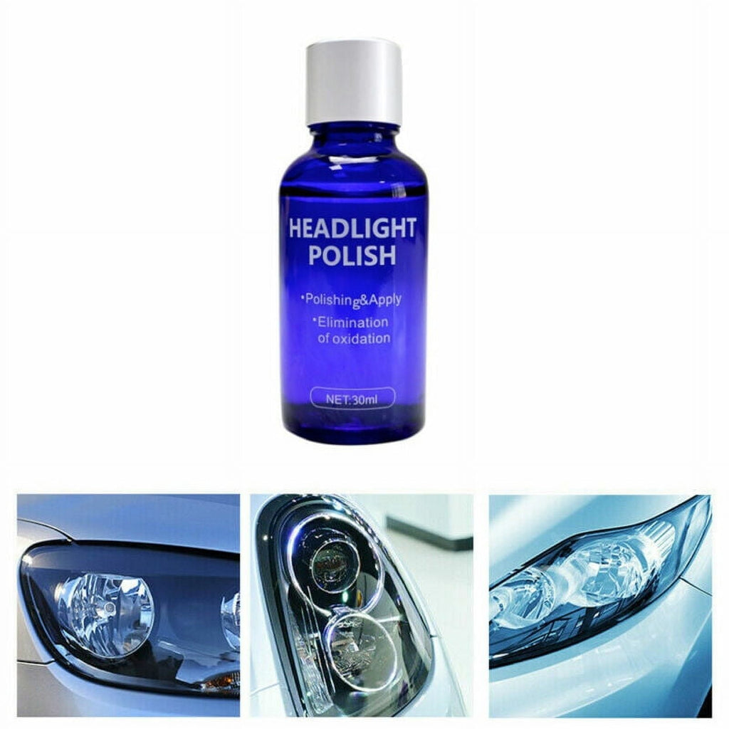 Car Headlight Lens Restoration Fluid Repair Kit Plastic Light Polish Cleaner USA US