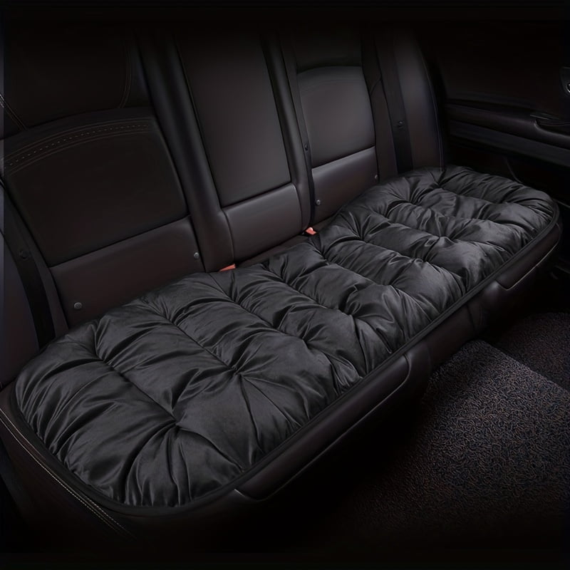 New Warm Cotton Flocking Car Seat Cushion Thickened Plush Free Bundle Single Piece Car Cushion Rear Row Seat Cushion