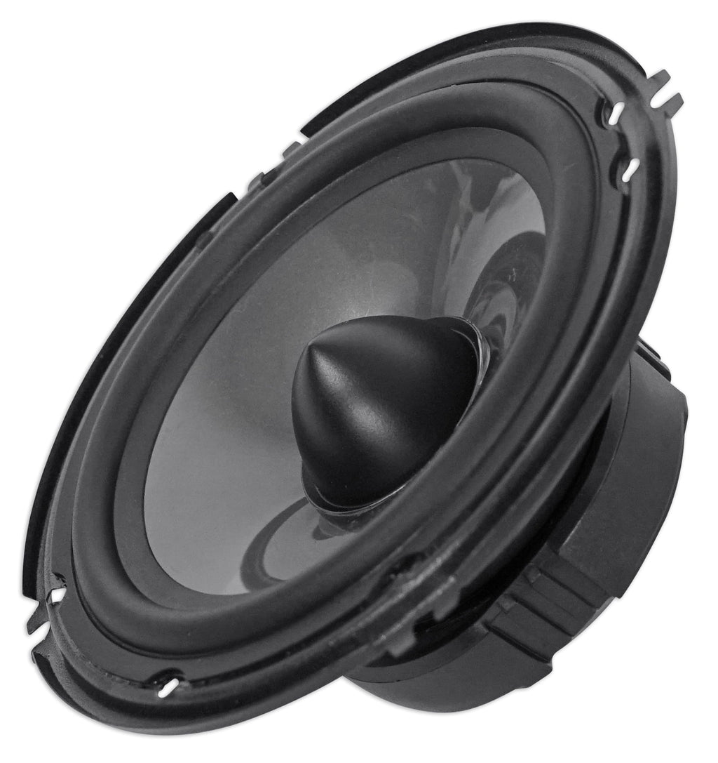 Pair Rockville RV65.2C 6.5" Component Speakers+6.5" Coaxial+4-Ch Amplifier+Wires