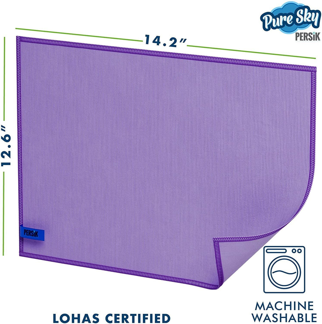 Pure-Sky Car Window Glass Cleaning Cloth - JustAdd Water No Detergents Needed  Streak Free Magic Ultra Microfiber Car Window Cleaner - for Windows, Glass, Mirror and Screen - Leaves no Wiping Marks
