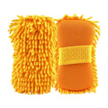AUTOOL Car Wash Chenille Microfiber, Firwood Scratch Free Car Wash Sponge Highly Absorbent with Handle Strap