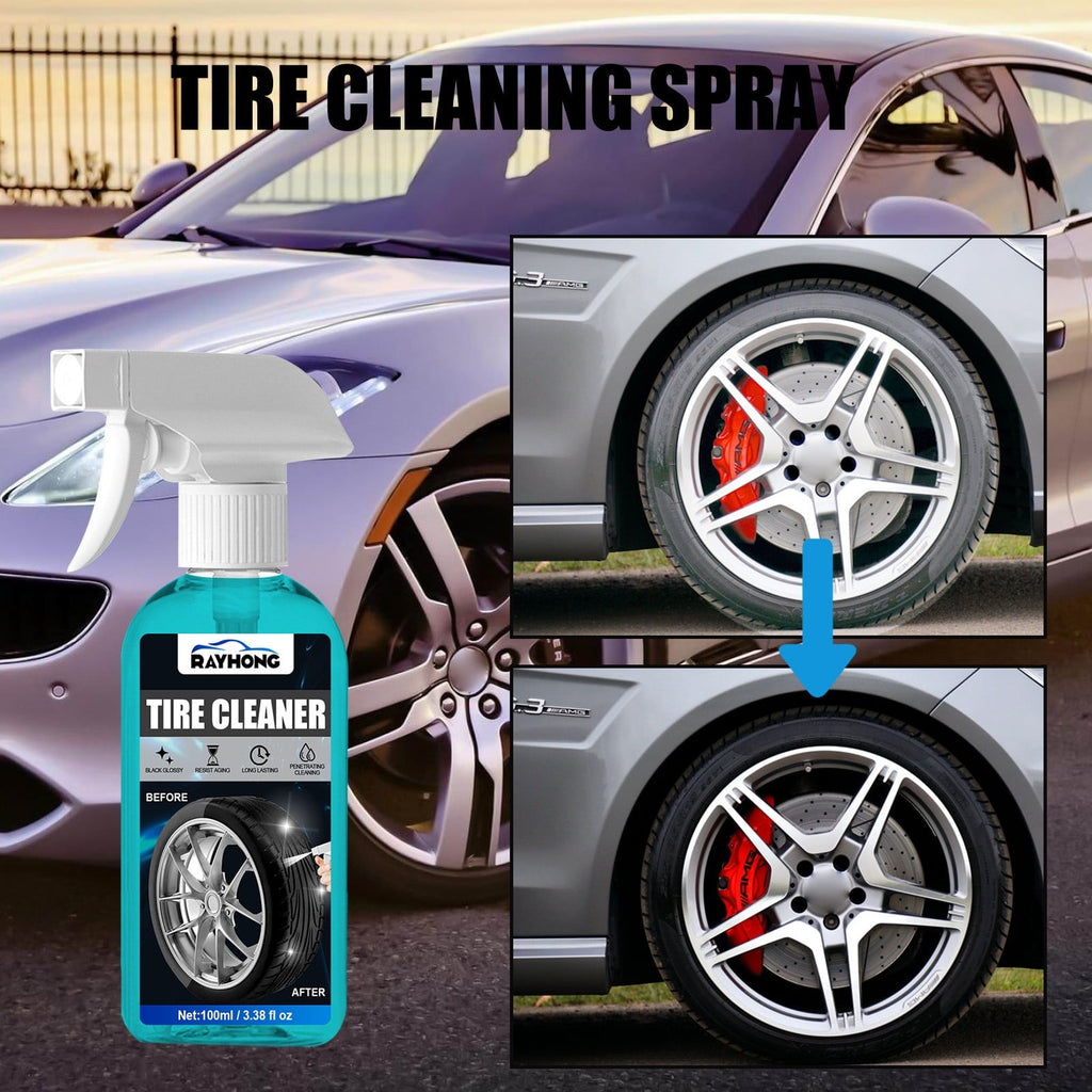 QISIWOLE Tire Cleaner - Rim and Tire Cleaner for Brake Dust and Grime - Safe for Alloy, Chrome, Aluminum, and More - 3.38 Oz