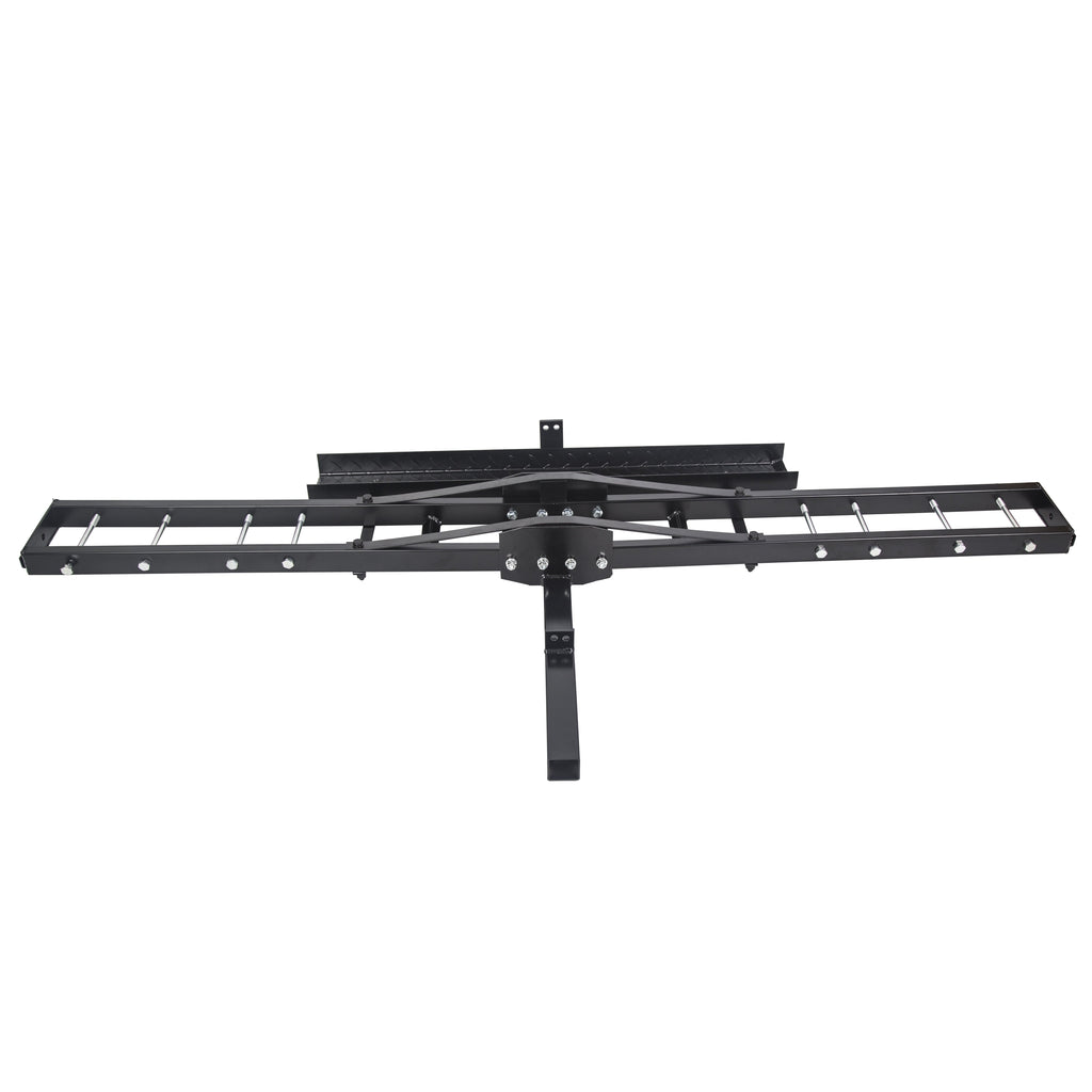 Kojem 500 Lbs Heavy Duty Motorcycle Dirt Bike Scooter Carrier Hitch Rack Hauler Trailer with Loading Ramp