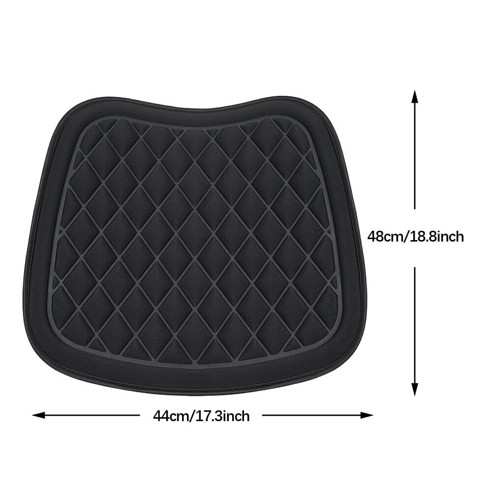 Virwir Car Seat Cushion Driver Seat Cushion W/ Comfort Memory Foam & Non-Slip Rubber, Black