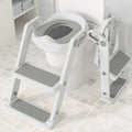 XJD Potty Training Seat for Toddler Toilet with Step Ladder for Kids Boys Girls Potty Training Toilet Adjustable Comfortable PU Safe Potty Seat with Anti-Slip Pads