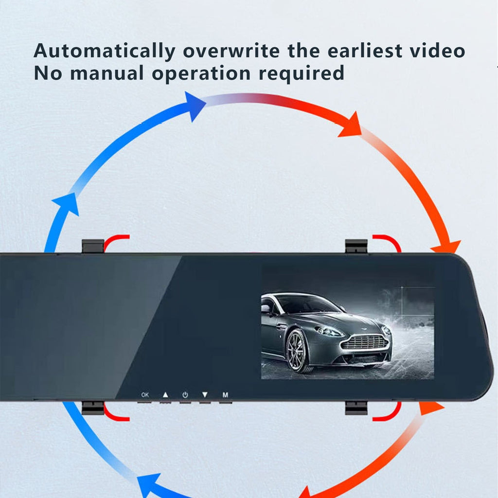 GiliGiliso Mirror Dash Cam Backup Camera12 Inch, HD1080p Smart Camera Rearview Mirror For Cars & Trucks, Front And Rear View Dual Cameras, Night Vision, Parking Assistance Back to School