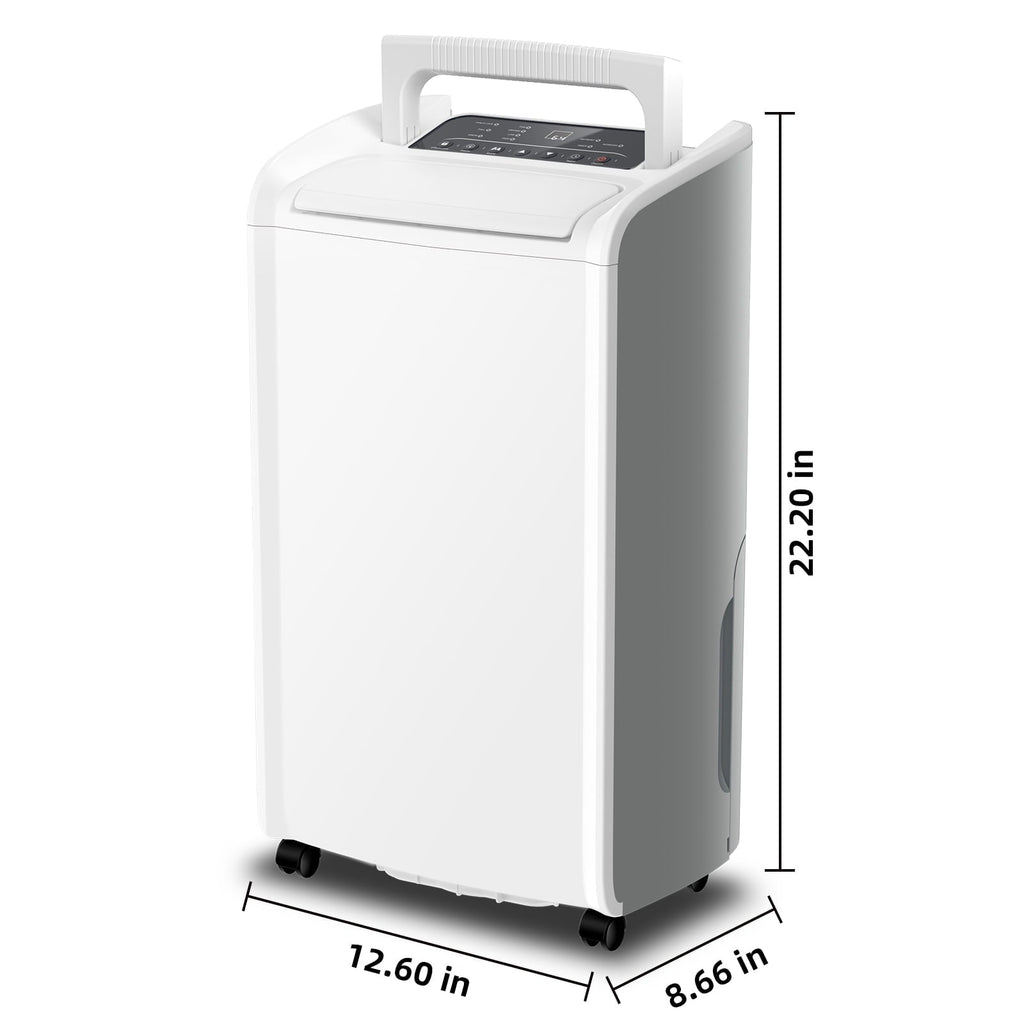Rocyis 70 Pints 4,500 Sq. Ft. Home Dehumidifier for Large Room, Basement with Auto Shut off, Drain Hose, Reusable Filter Humidity Control for Bedroom, Bathroom