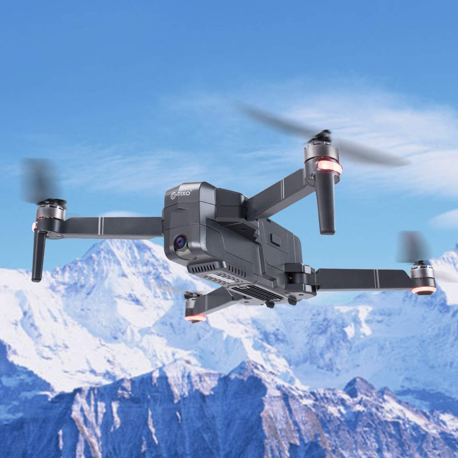 Contixo F24 Pro Drone with 4K UHD Camera for Adults, RC Quadcopter GPS FPV Camera Compatible with VR, 30 Minutes Flight Time, Foldable Brushless Motors, Follow Me, Waypoint with Carrying Case