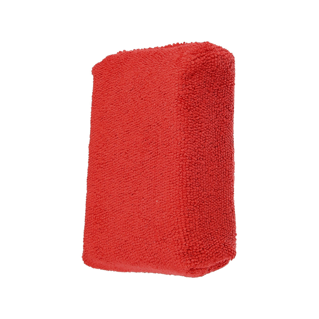 Unique Bargains 4pcs Red Microfiber Detailing Applicator Sponges for Applying Wax Car Wash Dirt Washing Tool