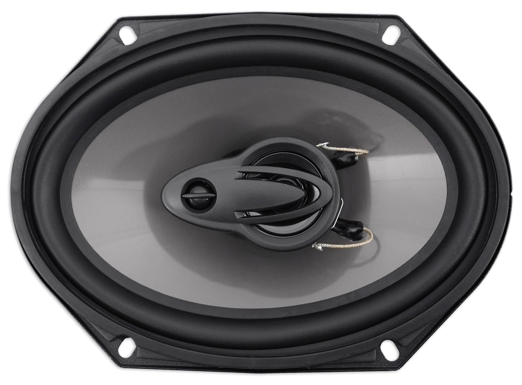 (4) Rockville RV68.3A 6x8" Car Speakers+Amplifier+Powered Hidden Spare Tire Sub