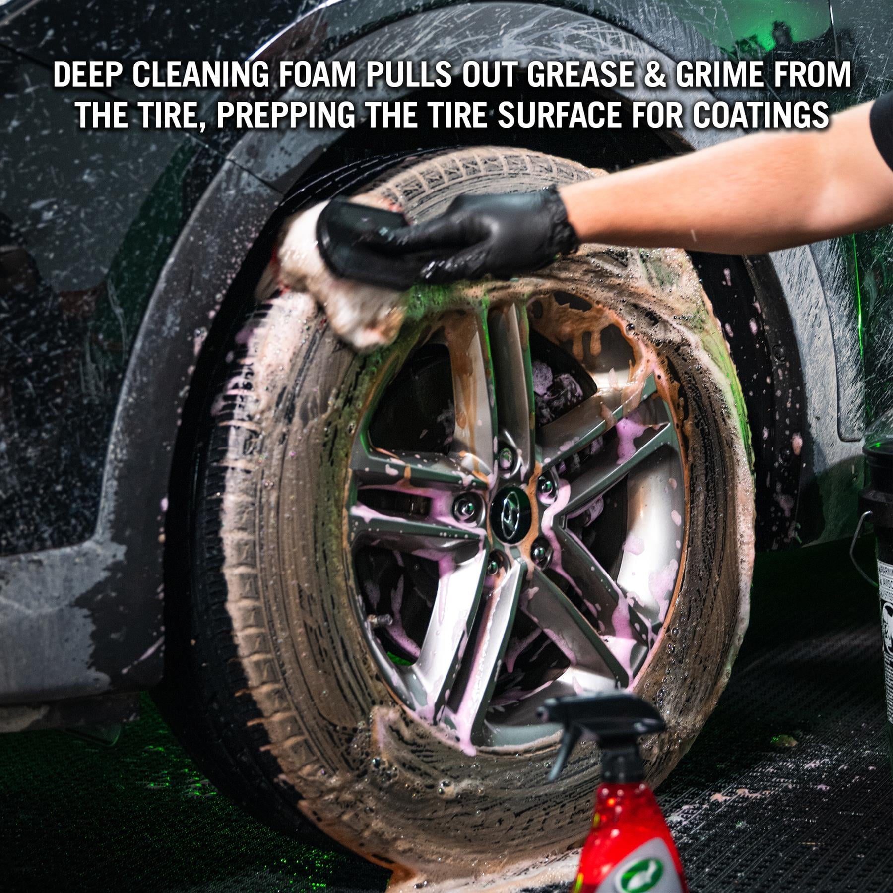 Turtle Wax Hybrid Solutions Hyper Foam Wheel Cleaner & Tire Prep 23 fl oz
