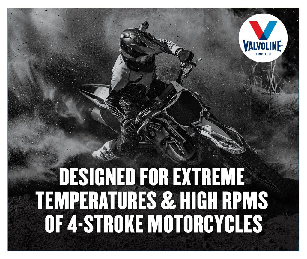 Valvoline 4-Stroke Motorcycle 10W-40 Conventional Motor Oil 1 QT