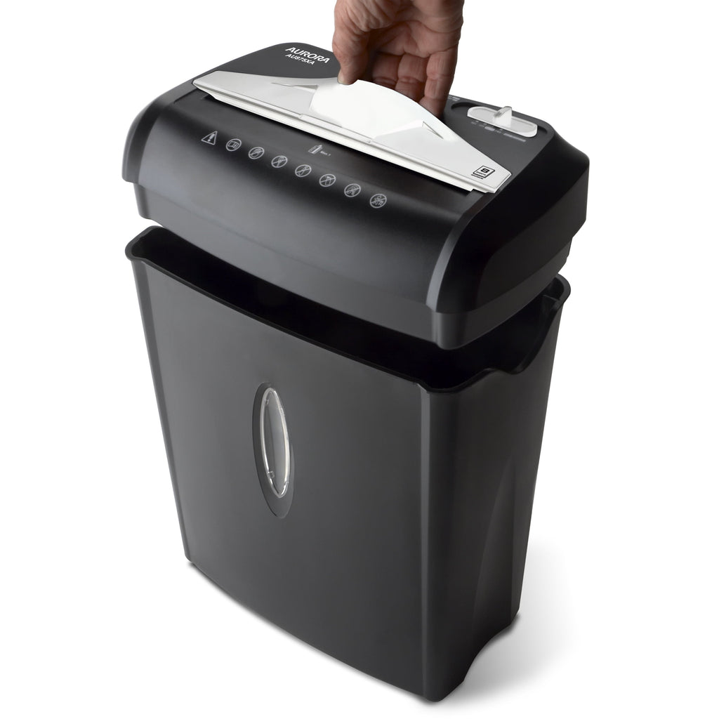 Aurora AU875XA 8-Sheet Crosscut Paper and Credit Card Shredder with 3.7-gallon Wastebasket