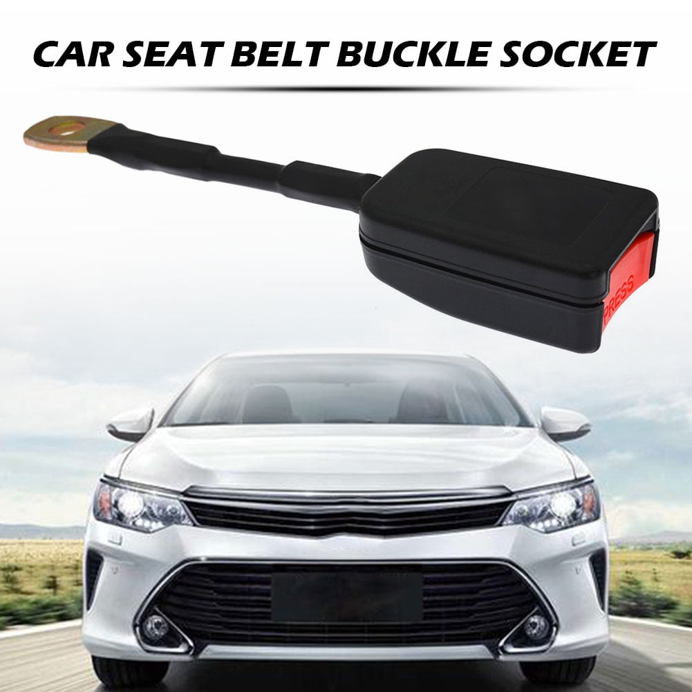 HI-US Universal Car Seat Belt Buckle Holder Seat Belt Buckle Socket Plug Connector (Black)