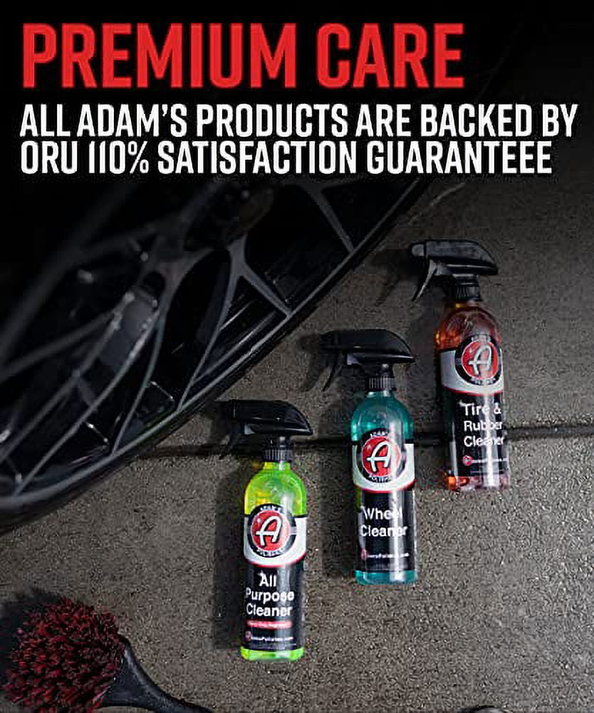 Adam's Tire & Rubber Cleaner (16 oz) - Removes Discoloration From Tires Quickly - Works Great on Tires, Rubber & Plastic Trim, and Rubber Floor Mats