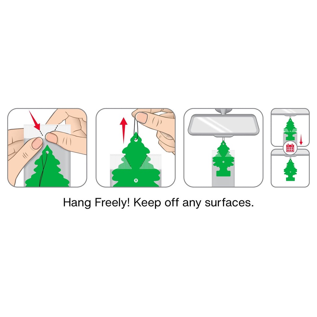 Little Trees Air Fresheners Strawberry Fragrance 3-Pack