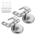 Harupink Replacement Chrome Toilet Seat Hinges Set Pair With Fittings Universal Mountings