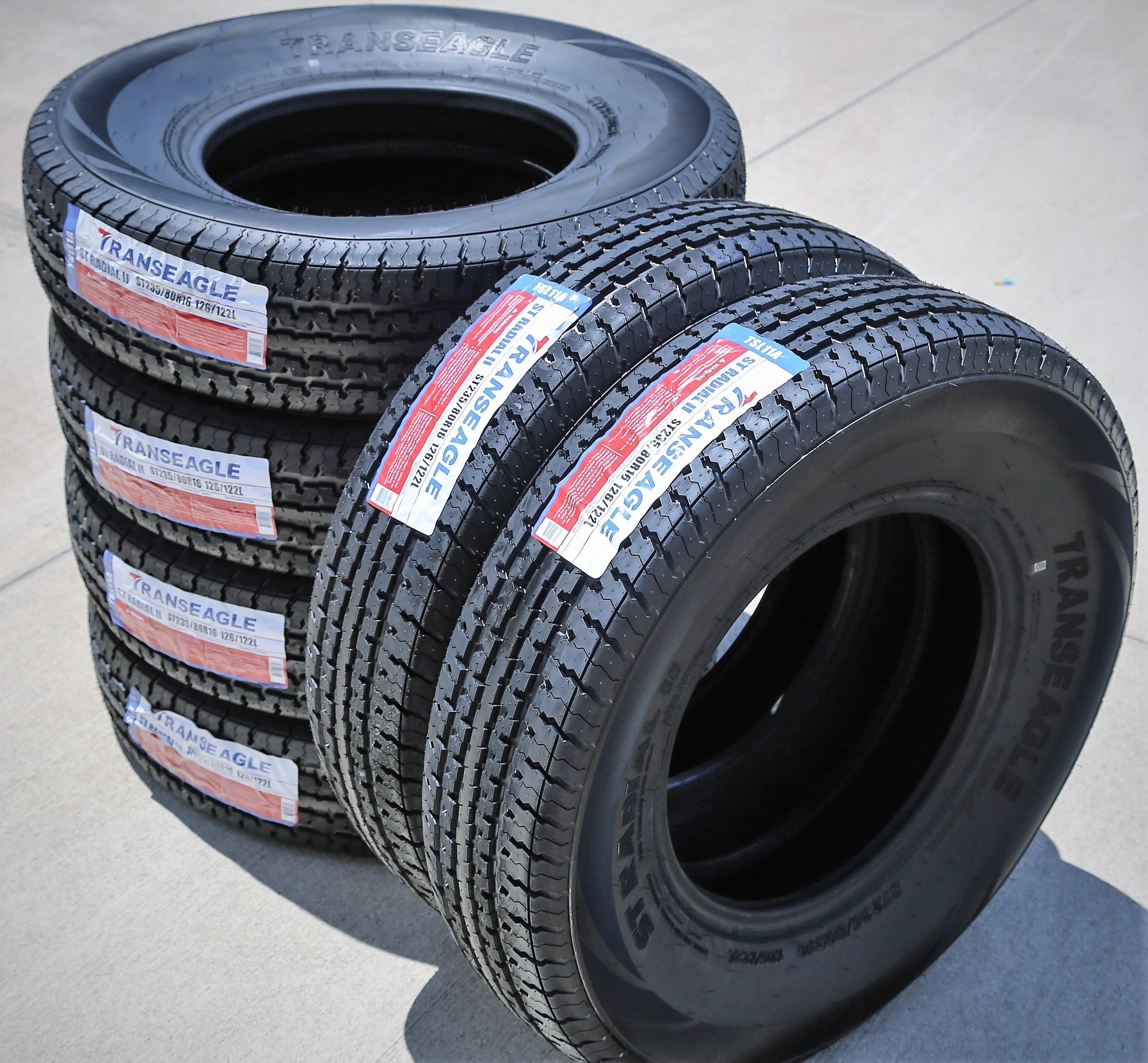 Transeagle ST Radial II Trailer Tire - ST235/80R16 126L LRF 12PLY