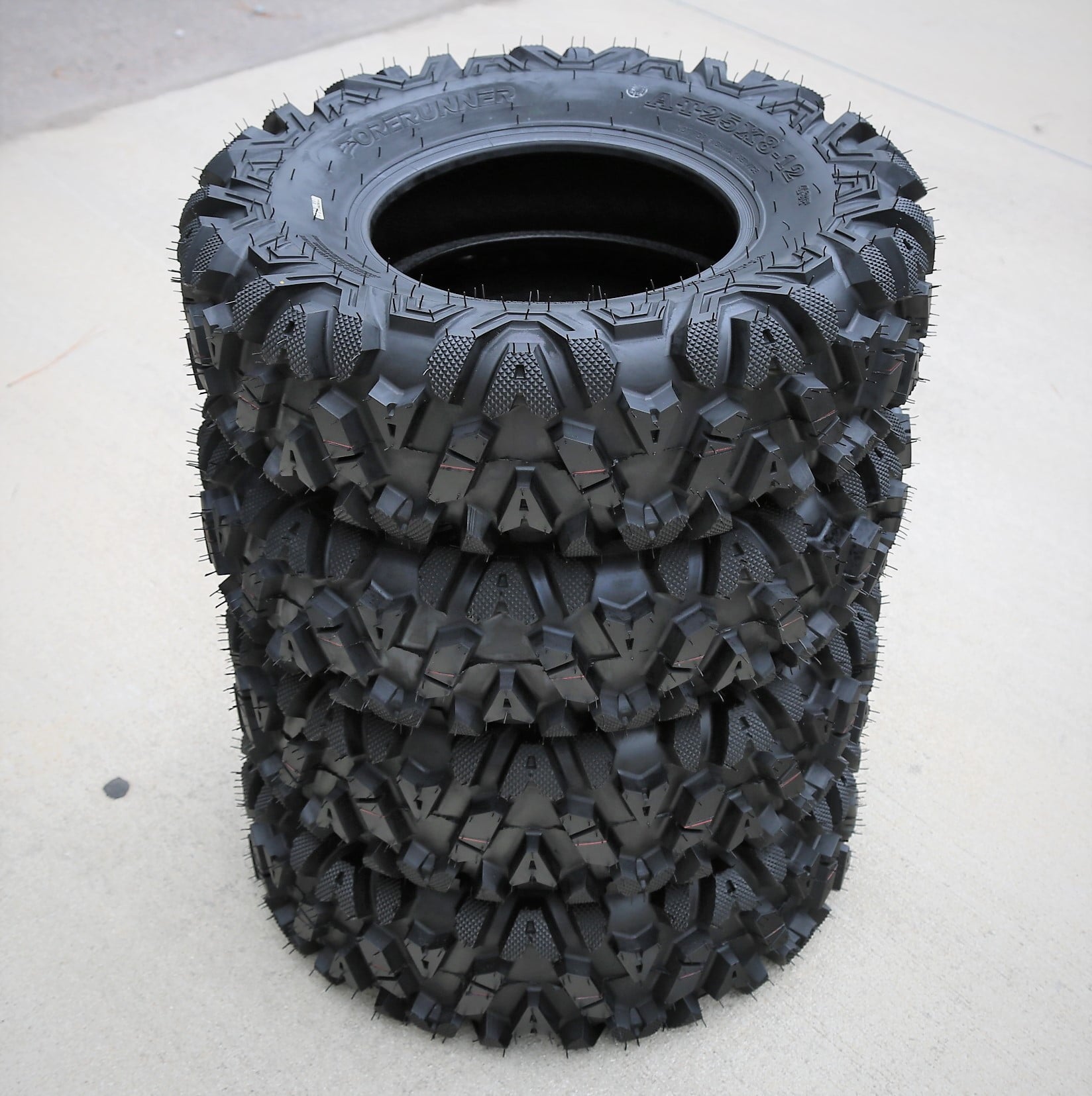 Forerunner Knight 25X8-12 25X8X12 6 Ply M/T ATV UTV Mud Tire