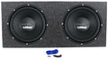 (2) Power Acoustik CBW-124 12" 1500 Watt Car Subwoofers+Sealed Sub Box Enclosure